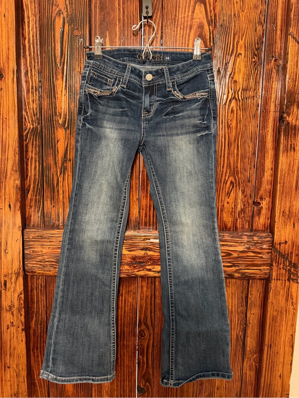 Grace Medium Blue Flare Jeans